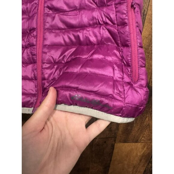 Eddie Bauer Women’s Puffer Vest Purple Size Small EUC - Picture 4 of 7